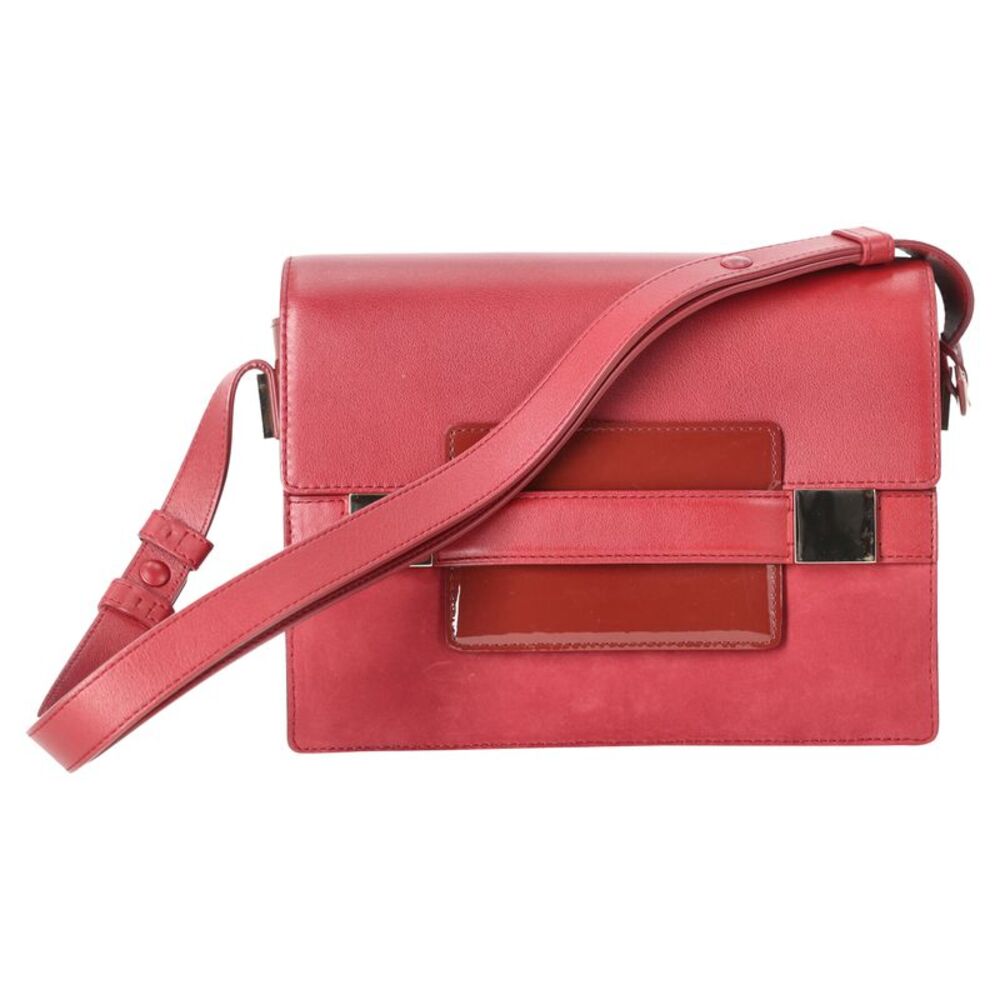 Delvaux Madame PM Crossbody Bag in Red Leather